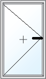 PVC ārdurvis